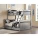 TiramisuBest Haley II Bunk Bed (Twin/Full) in Gray