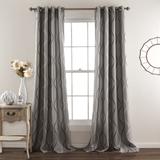 Lush Decor Swirl Room Darkening Curtain Panel Pair - 52"W x 84"L