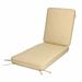 Deluxe Teak Hinged Chaise Cushion w/ Sunbrella Fabric - 24"W x 73"L x 3"H