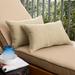 Sorra Home Sunbrella Dupione Sand Corded Indoor/ Outdoor Pillows (Set of 2)