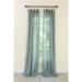 La Rosa Metallic Semi Sheer Rod Pocket Single Curtain Panel