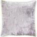 Artistic Weavers Selena Yellow & Grey Crushed Velvet Throw Pillow Cover (18" x 18")