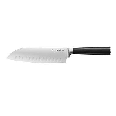 Chikara 7-inch Santoku Knife - Black