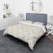 Designart 'Zigzag Background Minimal Striped Design' Scandinavian Bedding Set - Duvet Cover & Shams