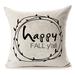 Happy Fall Y'all Cotton Linen Pillow Covers