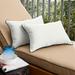 Sunbrella Canvas Natural/ Canvas Black Indoor/ Outdoor Pillow Set