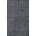 ECARPETGALLERY Hand-knotted Luribaft Gabbeh Riz Dark Grey Silk Rug - 5'0 x 8'0