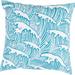 Tidal Wave Indoor/Outdoor Safe Decorative Throw Pillow