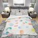 Designart 'Joy Geometric Simple' Geometric Bedding Set - Duvet Cover & Shams - Multi-color