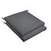 Sorra Home Charcoal 19 x 2.5-inch Chair Cushion - Bristol (Set of 2)