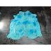 Blue Cowhide Rug - 6.6 feet x 7.6 feet/79" x 92" - 6.6 feet x 7.6 feet/79" x 92"