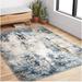 Alexander Home Keara Abstract Water Color Distressed Contemporary Rug