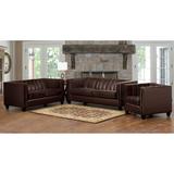 Hastings Top Grain Leather Sofa, Loveseat and Armchair Set