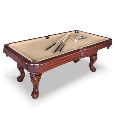 Hathaway Augusta 8-ft Billiards Pool Game Room Table - Walnut Finish with Camel Felt