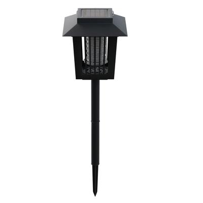 Pure Garden Black Solar Power UV Mosquito and Bug Zapper LED Light