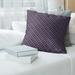 Geometric Ombre Stripe Pattern with Gray Throw Pillow