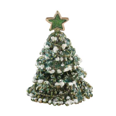 Bejeweled Christmas Tree Decorative Trinket Box