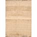 Gabbeh Shiraz Hand Knotted Persian Modern Area Rug Solid Carpet - 4'6" x 3'5"