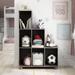 Seas Contemporary 6-Shelf Display Cabinet with Casters by Furniture of America