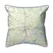 Logan Martin Lake, AL Nautical Map Small Corded Pillow 12x12