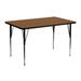 24''W x 48''L Rectangular HP Laminate Activity Table - Adjustable Legs