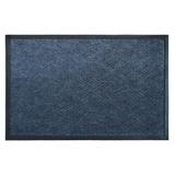 RugSmith Dark Grey Moulded Cobalt Rubber Poly Doormat, 24" x 36" - 24" x 36"