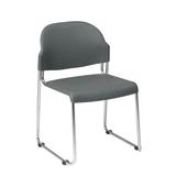 Stack Chair with Plastic Seat and Back