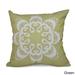 Ikat Mandala Geometric 18 x 18-inch Outdoor Pillow