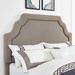 Loren Keystone Upholstered King/Cal King Headboard in Oatmeal Linen