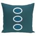 Three Dot Geometric 16-inch Decorative Pillow