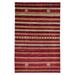 FineRugCollection semi-antique Handmade Gabbeh Red Wool Oriental Rug (6'1 x 9'4)