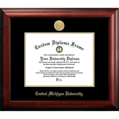 Central Michigan University 11w x 8.5h Gold Embossed Diploma Frame
