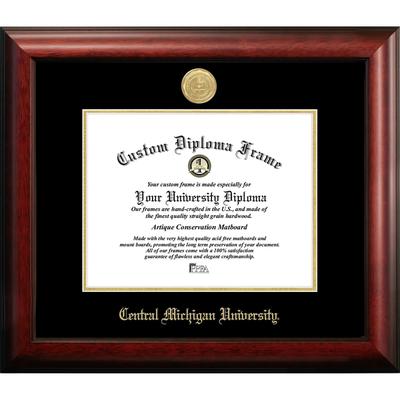 Central Michigan University 11w x 8.5h Gold Embossed Diploma Frame