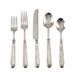 Ribbed Design Texture Stainless Steel Flatware - Set of 5 - Silver