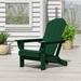 Polytrends Laguna All Weather Poly Outdoor Adirondack Chair - Foldable