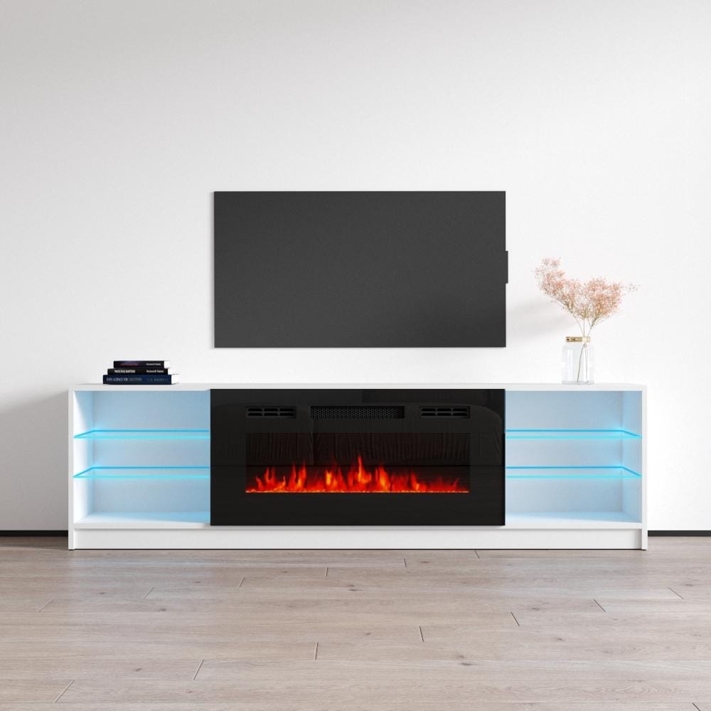 Strick & Bolton Amsden Electric Fireplace TV Stand