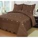 Porch & Den Heceta Embroidered 3-piece Bed Coverlet Set