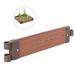 Classic Traditional Durable Wood- Look Raised Outdoor Garden Bed Flower Planter Box