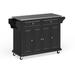 Crosley Full Size Black Finish Stainless Steel Top Kitchen Cart/ Island - 18"d x 51.5"w x 36"h