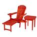 Adirondack Foldable Chaise Lounge, one chair and one table set