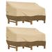 Classic Accessories Veranda Water-Resistant 88 Inch Deep Seated Patio Sofa/Loveseat Cover, 2 Pack
