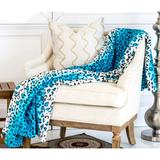 Super Soft Micro Plush Flannel Bed Leopard Skin Print Blanket