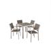 Cape Coral Outdoor 4-Seater Aluminum and Wicker Dining Set by Christopher Knight Home