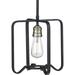 Foster Collection One-Light Gilded Iron Farmhouse Mini-Pendant Light - 11.25 in x 11.25 in x 10.75 in