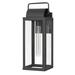 Ashley 17 In 1-Light Matte Black Painted Outdoor Wall Sconce Lamp - 6"W x 7.13"D x 16.75"H