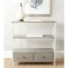 SAFAVIEH Ash Grey Console - 33.9" x 15.2" x 34.8"