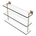 Allied Brass Montero Collection 22 Inch Triple Tiered Glass Shelf