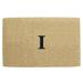 Monogrammed Brown Coir 22 x 36 Heavy Duty Door Mat - 22 inches x 36 inches