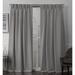 ATI Home Sateen Twill Woven Room Darkening Blackout Pinch Pleat/Hidden Tab Top Curtain Panel Pair