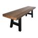 Lido Outdoor Rectangle Concrete Picnic Dining Bench by Christopher Knight Home